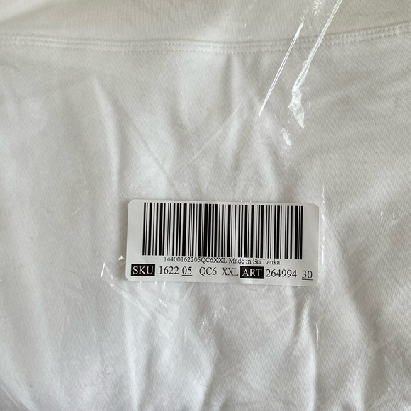 PINK VICTORIA’S SECRET WHITE COTTON V CROSSOVER SKORT - Picture 4 of 5